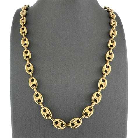 mens gold chains gucci|gucci gold chain prices.